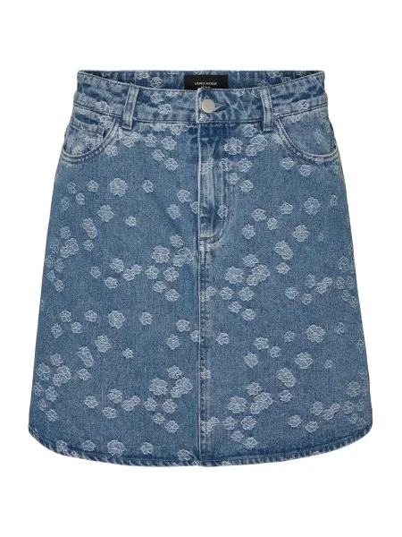Vero Moda Petite Fustă VMNELLE / denim albastru