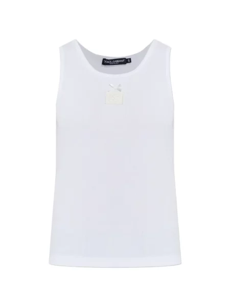 Podkoszulka Dolce And Gabbana z kokardką biała