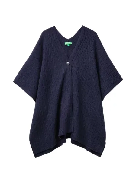 Cardigan Benetton tricotate albastru