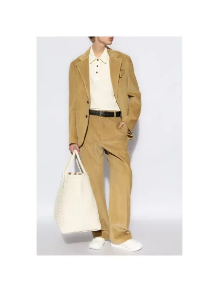 Koszulka polo Bottega Veneta beżowa