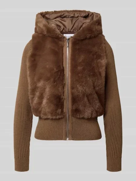 Kardigan rozpinany o kroju regular fit z kapturem model NAILA' Juicy Couture