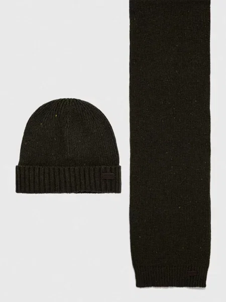 Barbour sapka és sál zöld