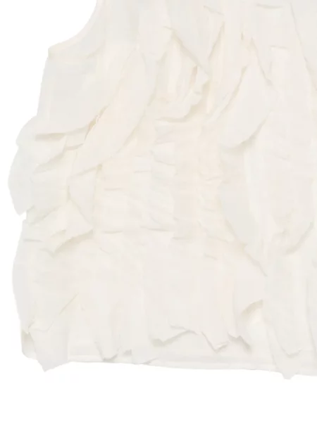 Bluzka z falbankami Alpha Studio z falbankami biała