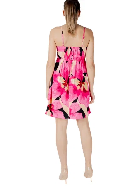 Wielobarwność sukienka mini Only w kwiatki na ramiączkach czarna