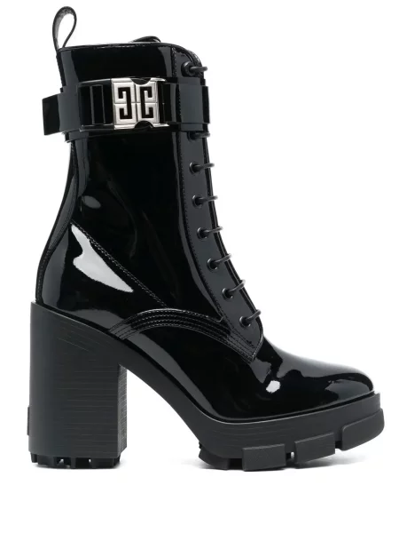 Botine Givenchy cu cataramă negru