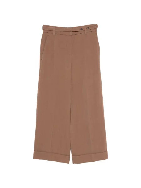 Pantaloni Brunello Cucinelli de lână maro