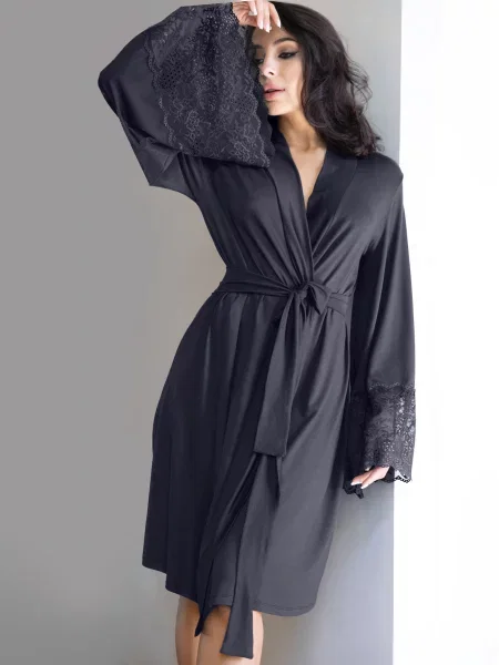 Халат Leinle темно-сірий сірий