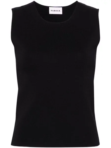Top P.a.r.o.s.h. tricotate negru