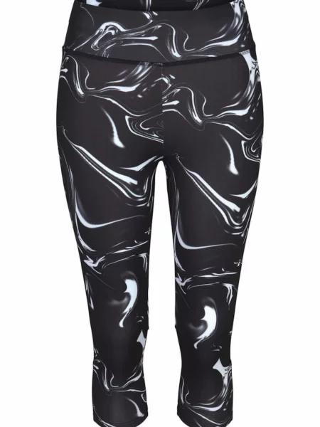 LASCANA ACTIVE Pantaloni sport / negru alb
