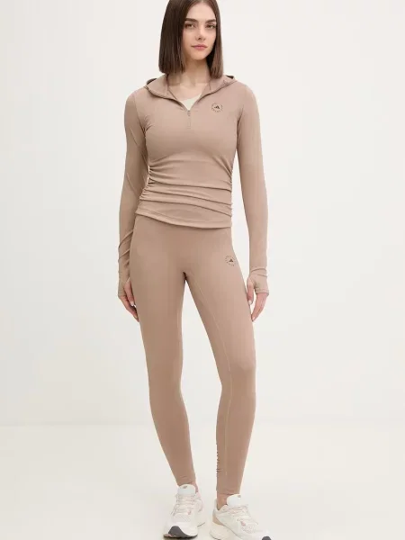 ADIDAS BY STELLA MCCARTNEY Pantaloni sport maro cappuccino bej