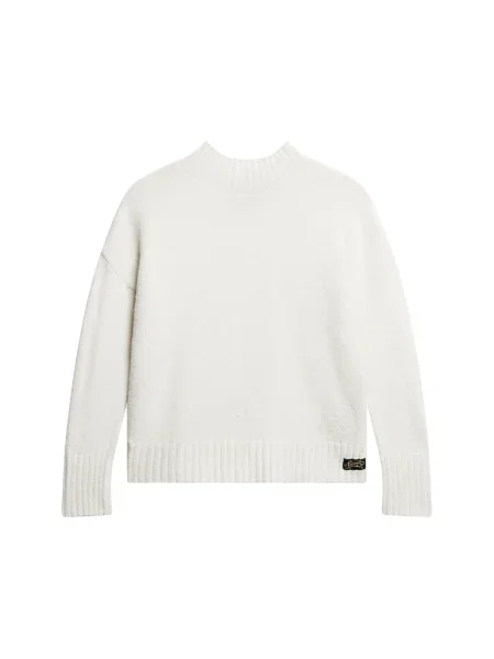 Superdry & Co Pulover Essential ecru negru