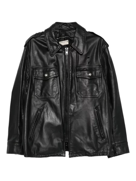 Retro kožená bunda A.n.g.e.l.o. Vintage Cult černá