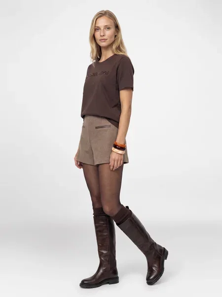 Tricou Michael Michael Kors clasic maro