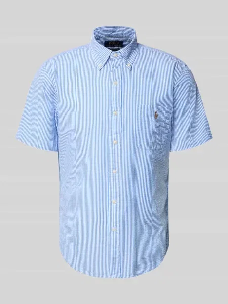 Koszula casualowa o kroju regular fit z czystej bawełny Polo Ralph Lauren niebieska
