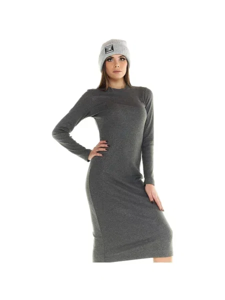 Lung rochie Leone 1947 gri