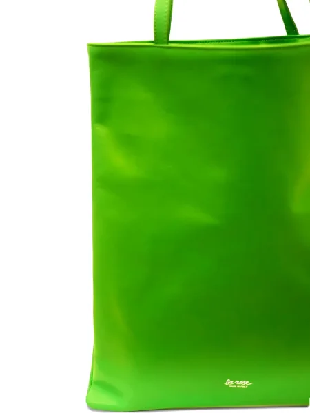 Geanta de piele La Rose din piele verde