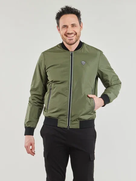 Olcsóbban. Férfi kabát Emporio Armani Train Premium Shield beetle. Méret: M zöld