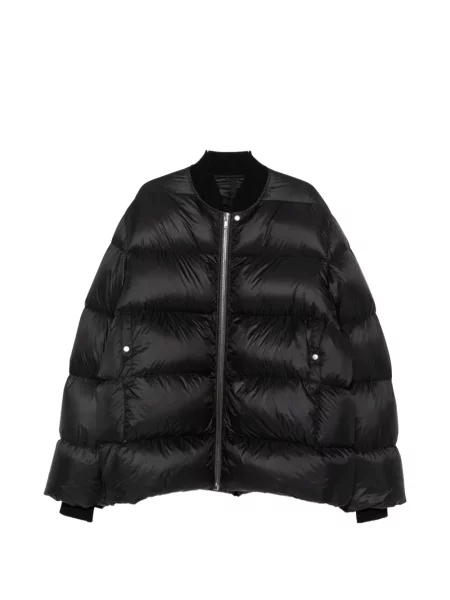Matlasat geacă Rick Owens clasică negru