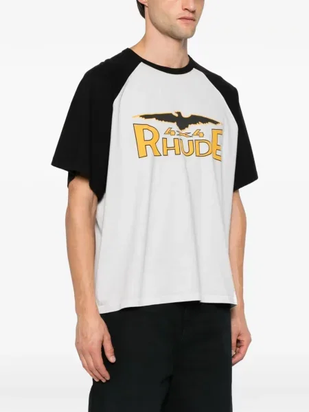 Tricou Rhude cu imagine gri