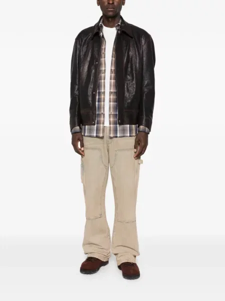 Geanta de piele Golden Goose auriu