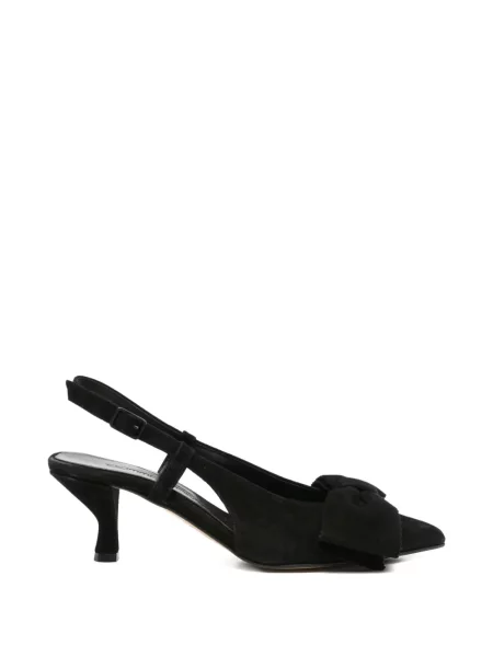 Pantofi cu toc Pomme D´or cu funde slingback negru