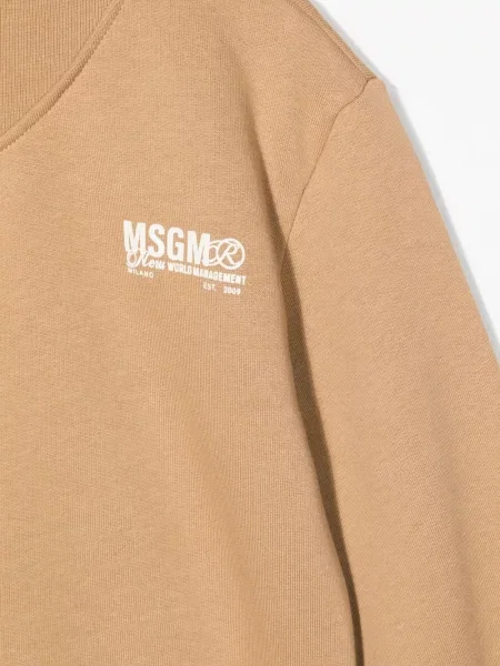 Bluza dziecięca Msgm brązowa