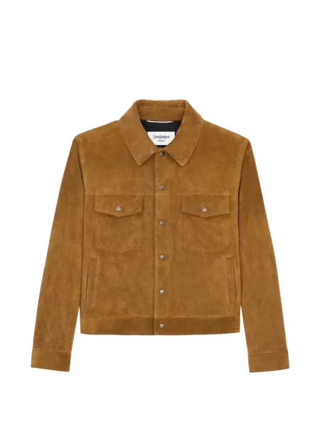 Geacă Saint Laurent maro