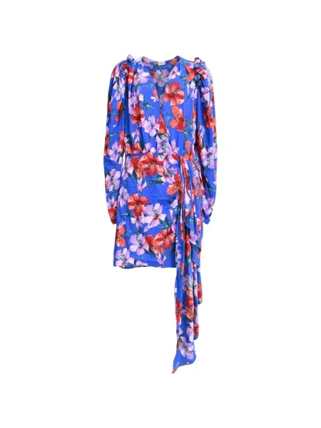 Rochie Magda Butrym cu model floral cu imagine albastru