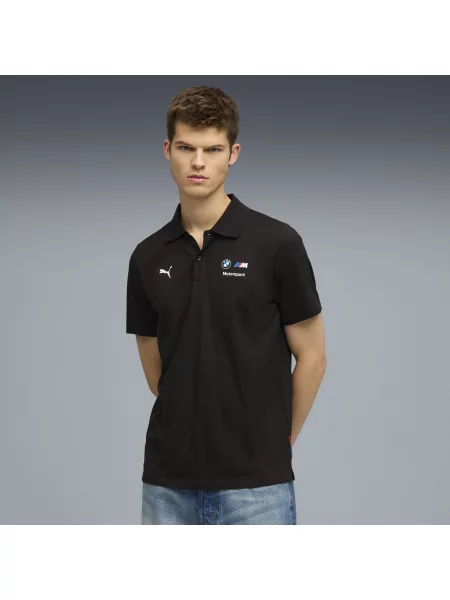 Koszulka polo BMW M Motorsport z żakardu czarna