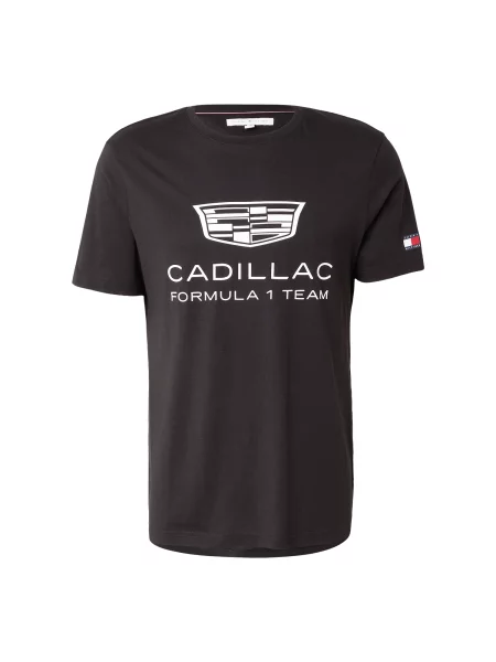 TOMMY HILFIGER Tricou negru alb