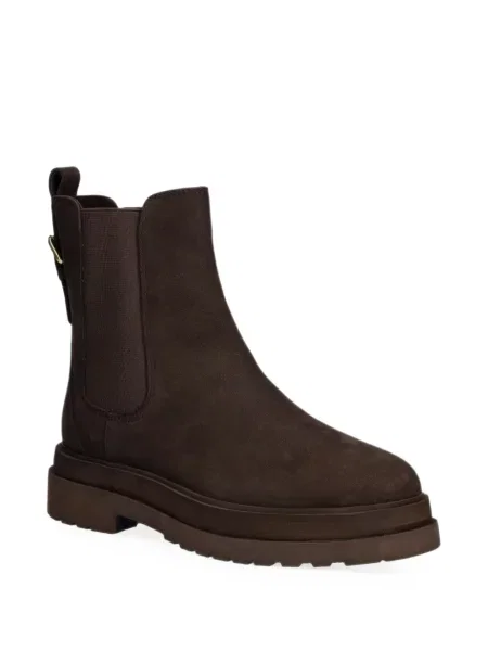 Botine chelsea Twinset din piele maro