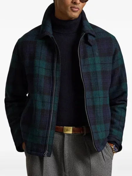 Cravată Polo Ralph Lauren de in cu imagine în carouri verde