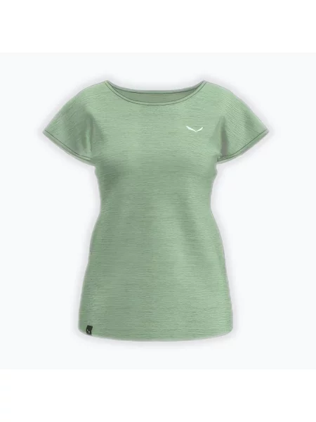 Tricou de trekking pentru femei Salewa Puez Melange Dry pastel green melange verde