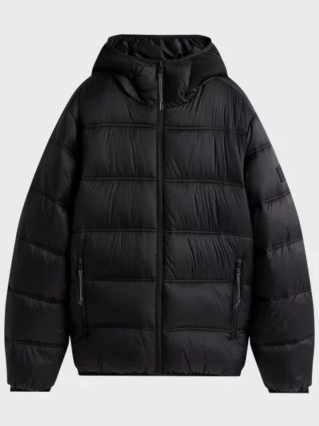 Джинсовая куртка Tommy Jeans с капюшоном черная