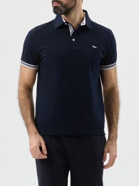 Поло Harmont&blaine синее