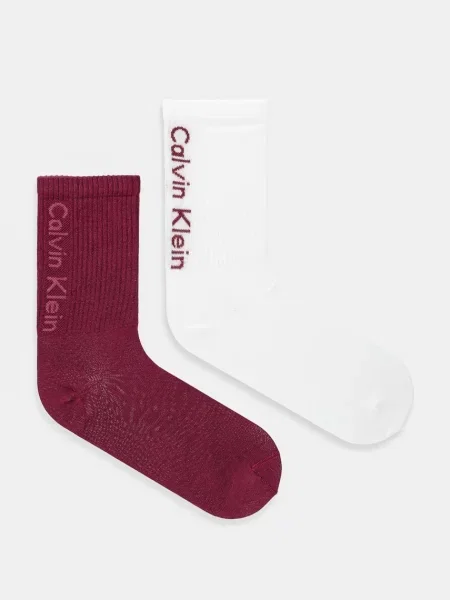 Чорапи Calvin Klein Jeans 2 чифта бяло