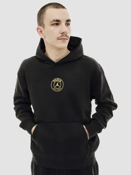 Худі Jordan  Кофта мужская Jordan M Psg Hbr Flc Po бавовна/поліестер чорний