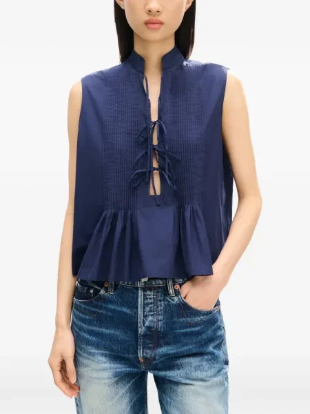 Bluză Kenzo cu legături albastru