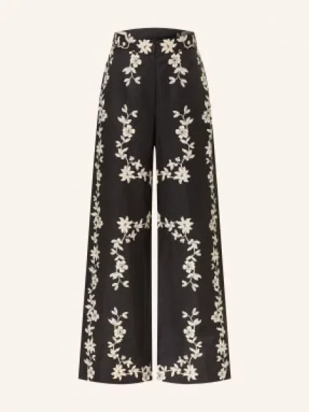 Claudie Pierlot Spodnie Z Materiału Typu Marlene schwarz czarne