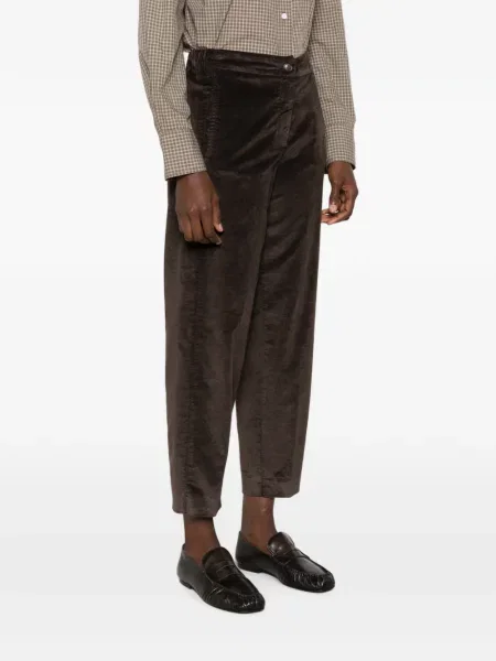 Pantaloni 19.61 Milano de catifea maro