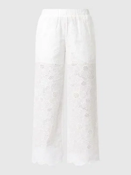 Kuloty z ażurowej koronki Apart białe