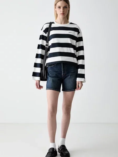 Levi's šortky džínové MID THIGH modré