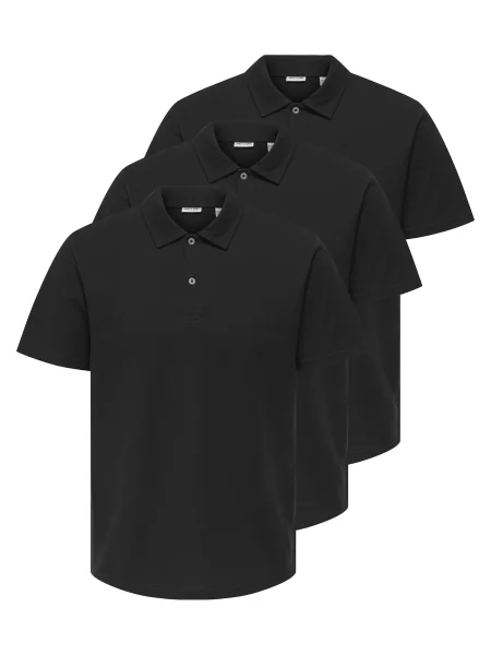 Only & Sons Tricou Gordon' negru
