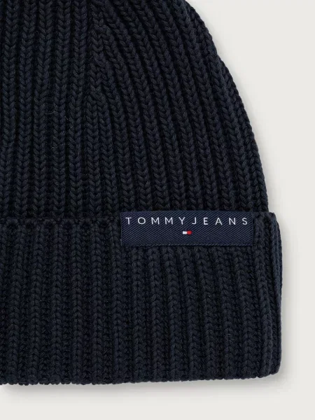 Tommy Jeans Czapka Tjm Linear Logo Beanie granatowy