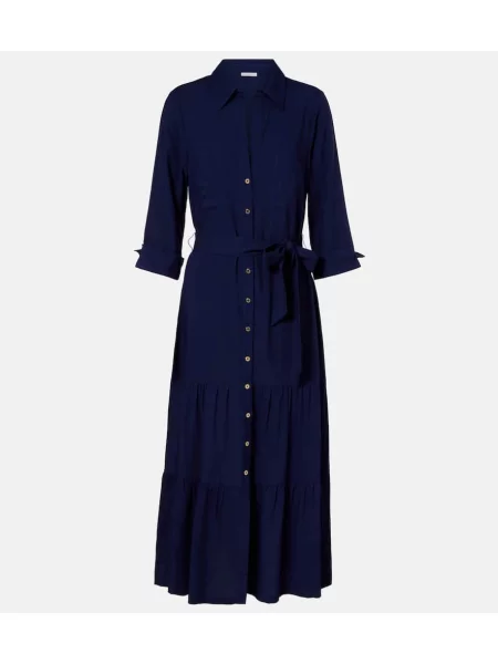 Rochie tip cămașă Heidi Klein de costum albastru