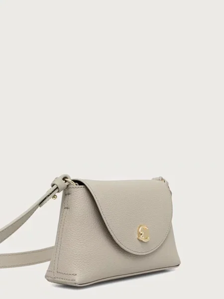 Coccinelle geantă crossbody pentru femei din piele bej