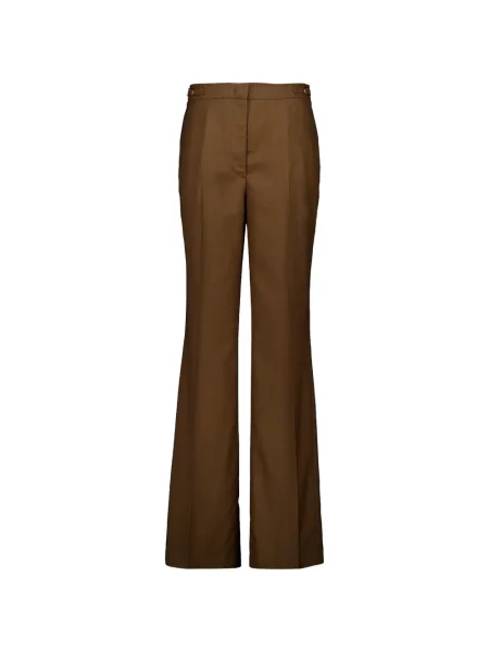 Pantaloni Gabriela Hearst cu cataramă maro
