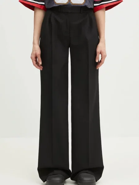 Coperni pantaloni Wide Leg Tailored femei lat high waist negru