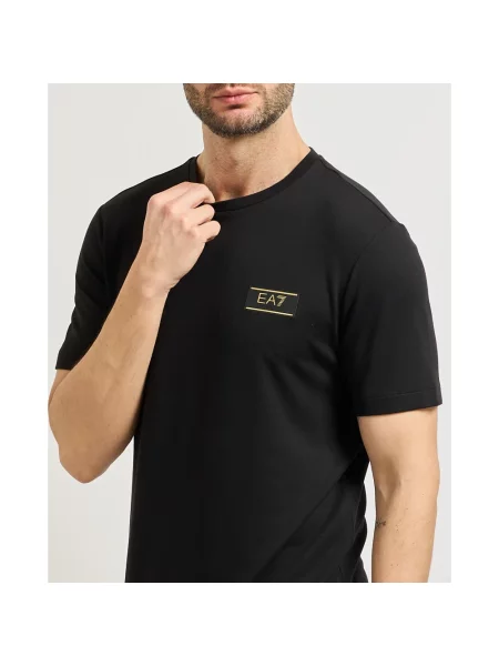 Koszulka Emporio Armani z logo czarna