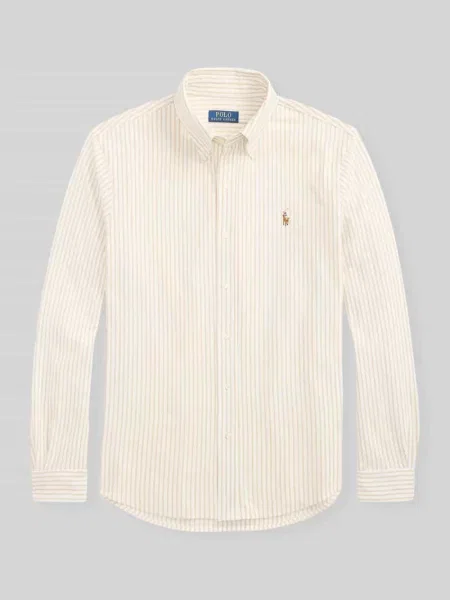 Koszula casualowa o kroju regular fit z czystej bawełny Polo Ralph Lauren beżowa